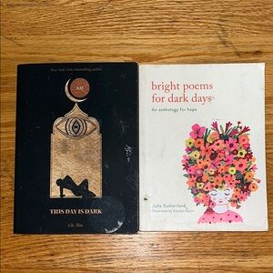 Set of Poetry Books - Black and White Covers